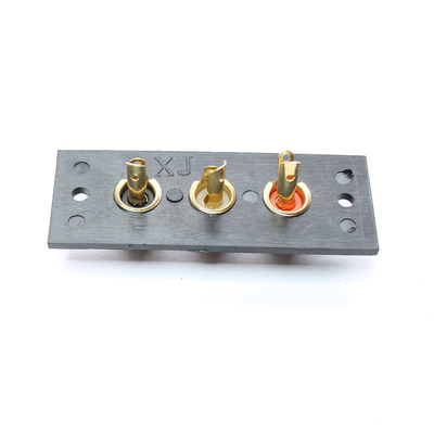 Cinch panel with 3 sockets red, white, black