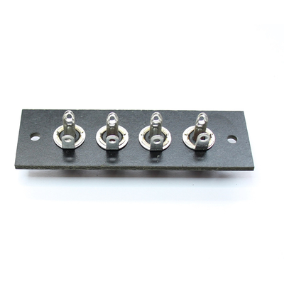 Panel with 4 RCA sockets 2 x red, 2 x black