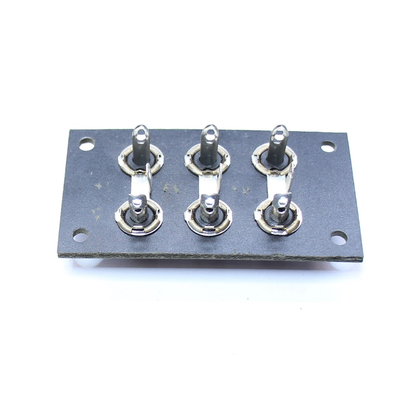 Panel mit 6 Cinch Buchsen 6 x schwarz