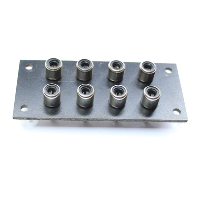 Panel with 8 RCA sockets 8 x black