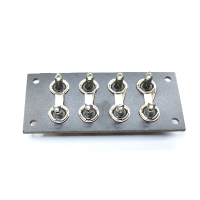 Panel with 8 RCA sockets 8 x black
