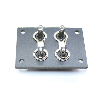 Panel mit 4 Cinch Buchsen 4 x schwarz