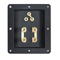High-End Bi Amping Terminal with Plug-in Bridge
