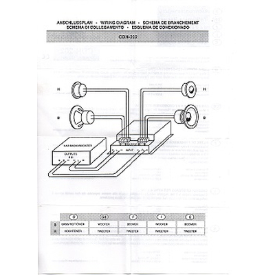 2 way stereo crossover 2 x 200W - CDN-202