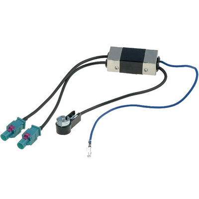 Phantom power adapter double FAKRA socket - ISO plug