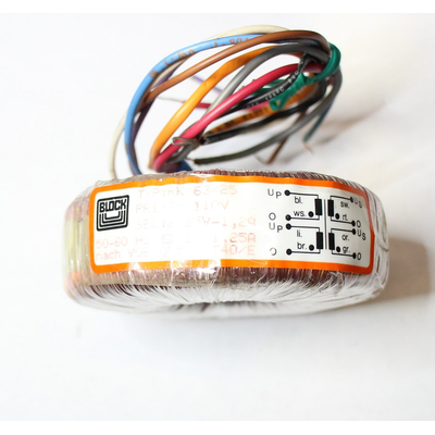 Toroidal transformer Prim. 2 x 110V 63W Sec. 2 x 25 V - RK63/25 - Block