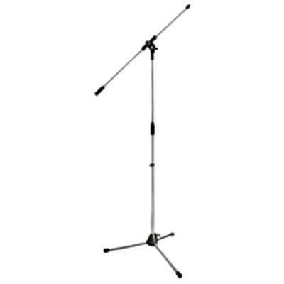 Professional microphone stand with long-lasting screw adjustments polished