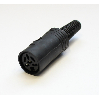 DIN connector female  6-pin 240� with kink protection