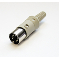 DIN Stecker  7 Polig 270� mit Knickschutz - MAS70SGR
