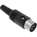 DIN connector  5-pin cube 360� with kink protection