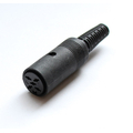 DIN Coupling 5-pin 360� straight with kink protection Cube