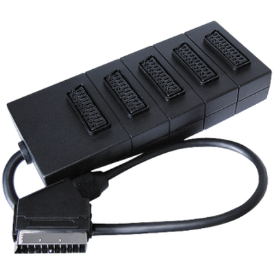 Scart distributor 5 to 1 fully occupied
