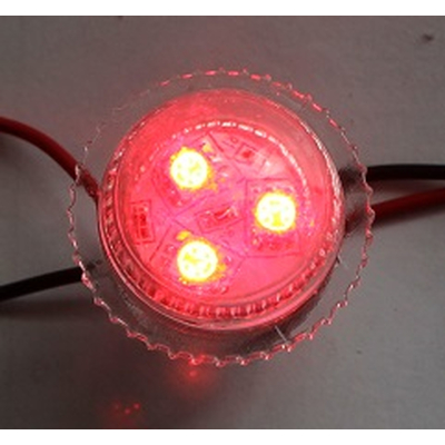LED Einbauleuchte 3 x 5050 LEDs rot