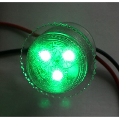 LED Einbauleuchte 3 x 5050 LEDs gr�n