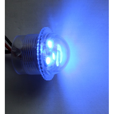 LED Einbauleuchte 3 x 5050 LEDs blau