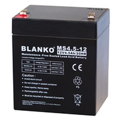 Lead Acid Battery 12V /  4,5Ah maintenance free - MS4.5-12