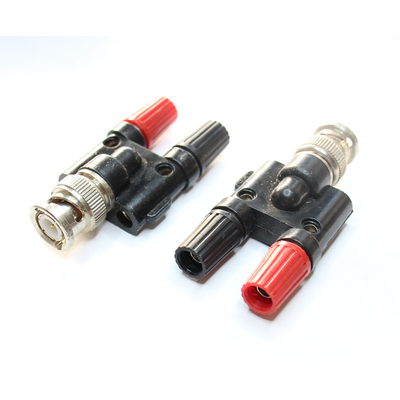 BNC plug / 2 x 4mm banana socket