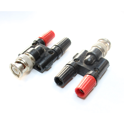 BNC Stecker / 2 x 4mm Bananenbuchse