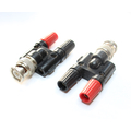 BNC Stecker / 2 x 4mm Bananenbuchse