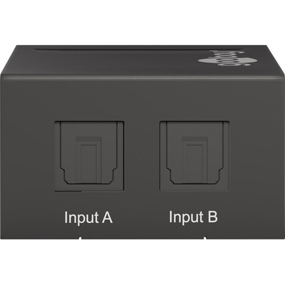 UK - Toslink audio switch, 2 In / 1 Out - with UK power supply