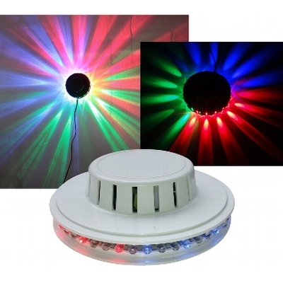 LED UFO light effect with 48 colored LEDs with chasers