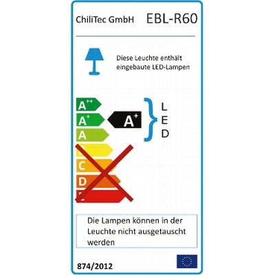 LED-Einbauleuchte 2W warmwei 3200K - EBL R60