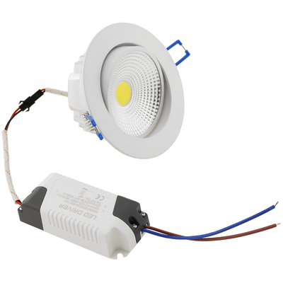 LED downlight  7 Watt warm white; 3000K - COB -7 white