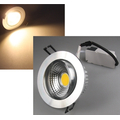 LED downlight 7W warm white; 3000K - COB-7 silver