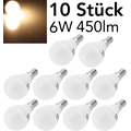LED Tropfenlampe 6W warmwei� 3000K E14 (10Stk)