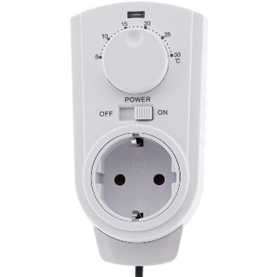 Steckdosen-Thermostat 5-30�C 230V 16A Au�enf�hler
