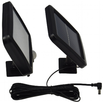 LED solar floodlight with motion sensor neutral white separated solar cell