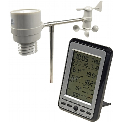 Digital Radio Weather Station DCF, Humidity, Wind & Rain - CTW-602