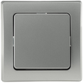 Two-Way Switch 250VAC 10A incl. frame flush-mount silver