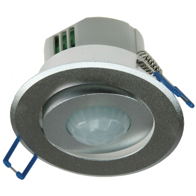 PIR motion detector for ceiling installation 360 � 6m detection area silver-colored
