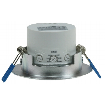 PIR motion detector for ceiling installation 360 � 6m detection area silver-colored