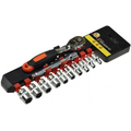 Socket set with ratchet 12-piece 1/4 4-13mm workshop...
