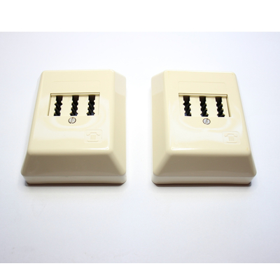 TAE telephone surface-mounted box with screw connection NFF cream-white (2 pcs)