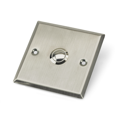 Edelstahl Klingel 86 x 86mm mit Engebauten Taster