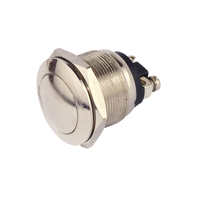 Vollmetalltaster 19mm 1  x (ein) Schraubanschluss gew�lbt...