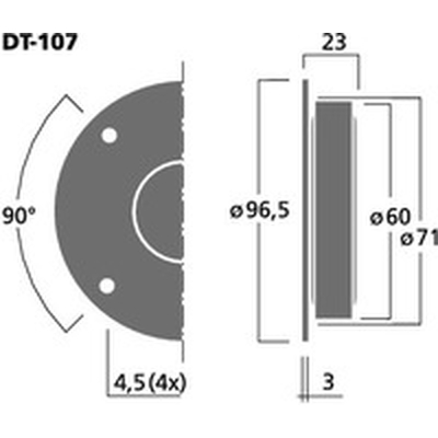 Hi-Fi-Kalottenhocht�ner 130Wmax 8 Ohm