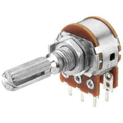 Potentiometer axial stereo   100K log - VRA-100S100