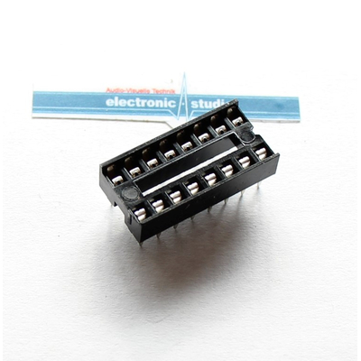 IC socket DIP 16 pin pitch: 2.54mm