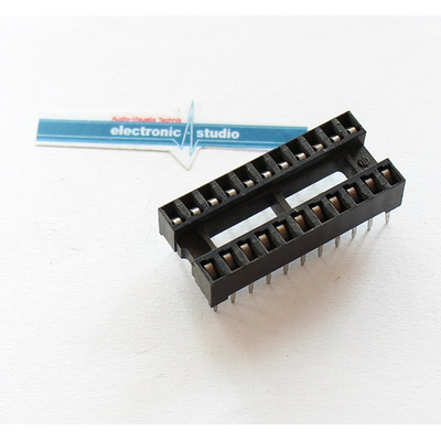 IC socket DIP 22 pin pitch 2.54mm