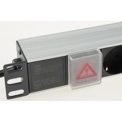 19 8-way power strip with switch for rack mounting max 3500W