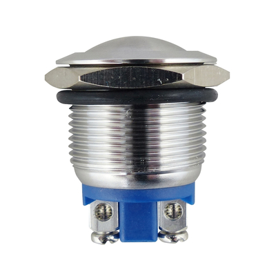 Full metal button 19mm 1 x (on) dome  IP67