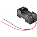 Batteriehalter f�r 4 x Mignon / AA / LR6 - Anschlusskabel