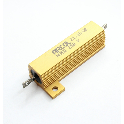 Drahtwiderstand mit Radiator     25 Ohm 50W 1%