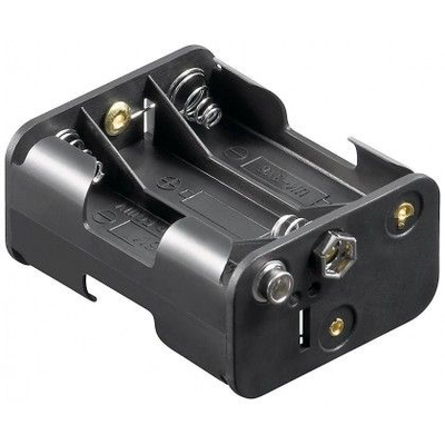 Batteriehalter fr  6 x Mignonzelle / AA / LR06 - Druckknopfanschluss