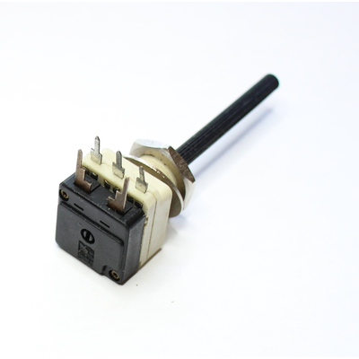 Potentiometer axial mono 1K lin with switch 4mm plastic shaft