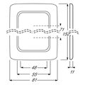Frame triple Duro 2000 SI white&szlig; - 2513-212